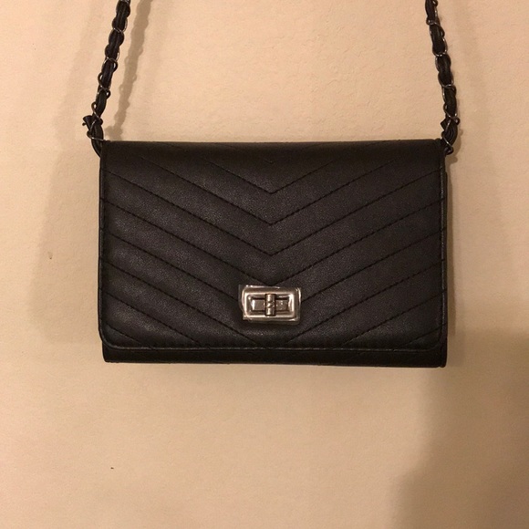 Bags | Black Quilted Crossbody Clutch Bag | Poshmark